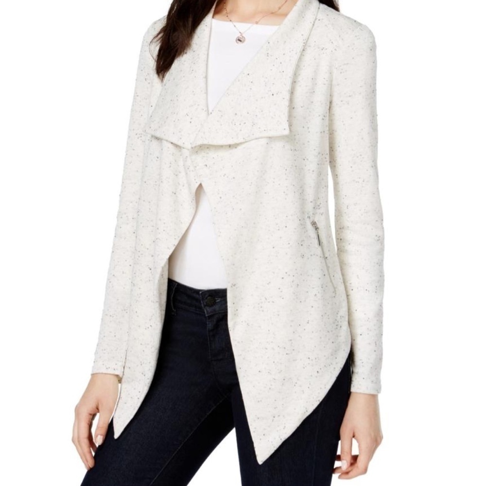 Bar‎ III Open Front Moto Cardigan
